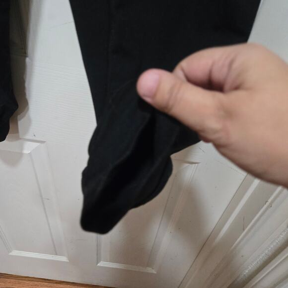 Quince Flowknit Black Jogger Pants Women’s M Mid Rise Drawstring Pockets - Picture 4 of 7